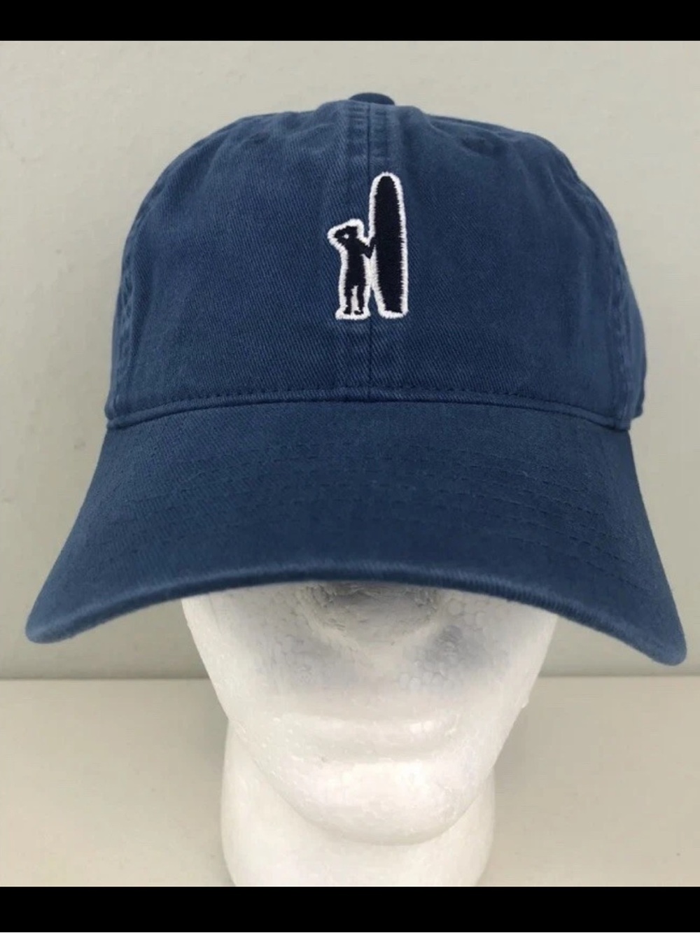 NEW Johnnie-O Hat Surf Logo Adjustable Cap Blue Baseball Hat